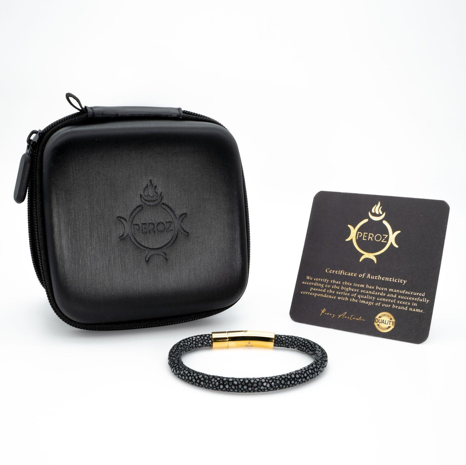 Stingray Skin Leather Bracelet
