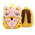 Anykidz 3D Yellow Leopard Kids School Backpack Cute Cartoon Animal Style Children Toddler Plush Bag Perfect Accessories For Boys and Girls-Backpacks-PEROZ Accessories