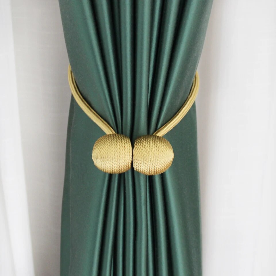 Anyhouz Curtain Tie Cream 1 Pc Buckle Holder Magnetic High Quality Clip Curtains Decorative Home Curtains Accessories-Curtain Tie-PEROZ Accessories