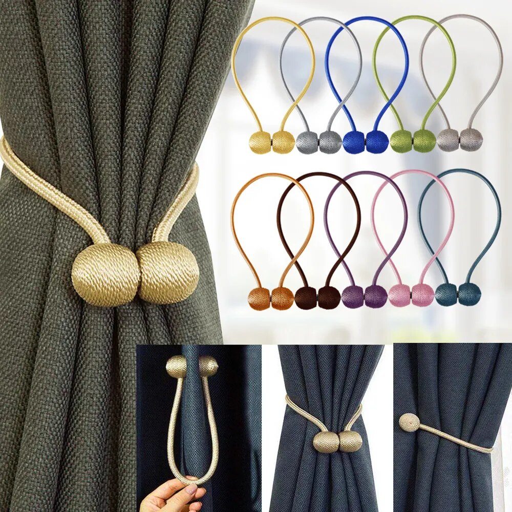 Anyhouz Curtain Tie Cream 1 Pc Buckle Holder Magnetic High Quality Clip Curtains Decorative Home Curtains Accessories-Curtain Tie-PEROZ Accessories