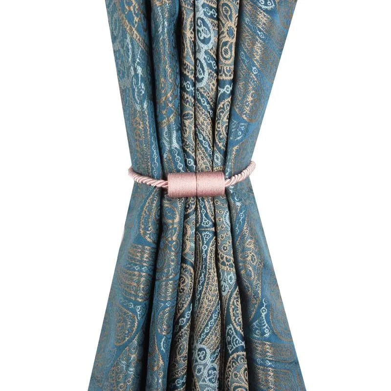 Anyhouz Curtain Tie Pink Magnetic Curtain Tieback Room Accessories Cylinder Hanging Ball Curtain Decoration-Curtain Tie-PEROZ Accessories