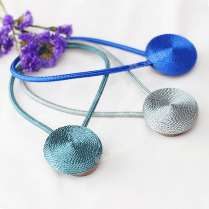 Anyhouz Curtain Tie Light Coffee Magnetic Curtain Tieback Home Decorative Curtains Buckle Rope Strap Magnet Cilp-Curtain Tie-PEROZ Accessories