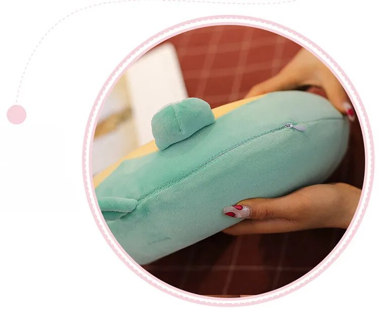 Anypack Neck Pillow Blue Cat Cartoon Memory Cotton U-shaped Soft Fluffy Comfortable Sleep Headrest-Neck Pillow-PEROZ Accessories
