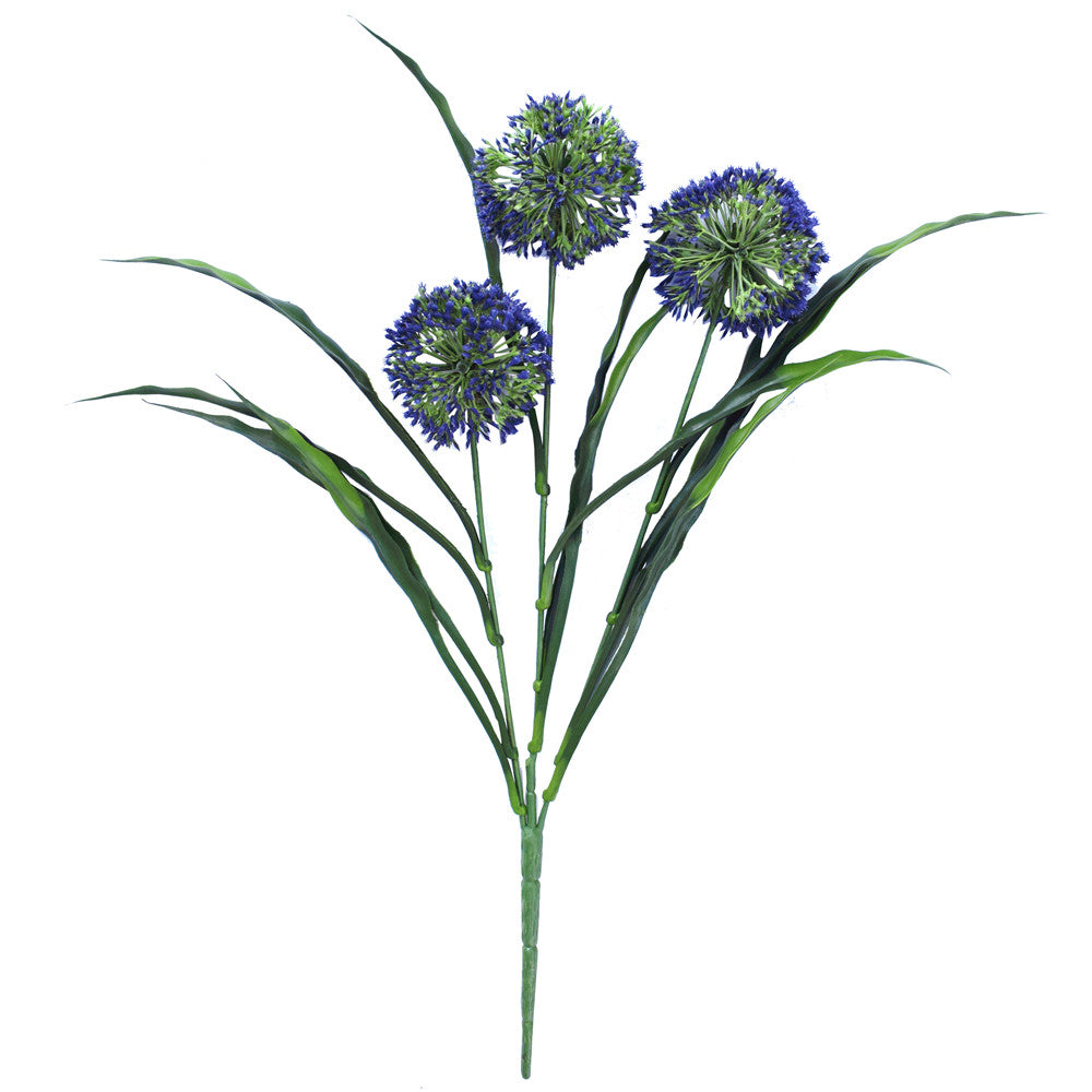 Lush Flowering Purple Hydrangea Stem 35cm-Home &amp; Garden &gt; Artificial Plants-PEROZ Accessories