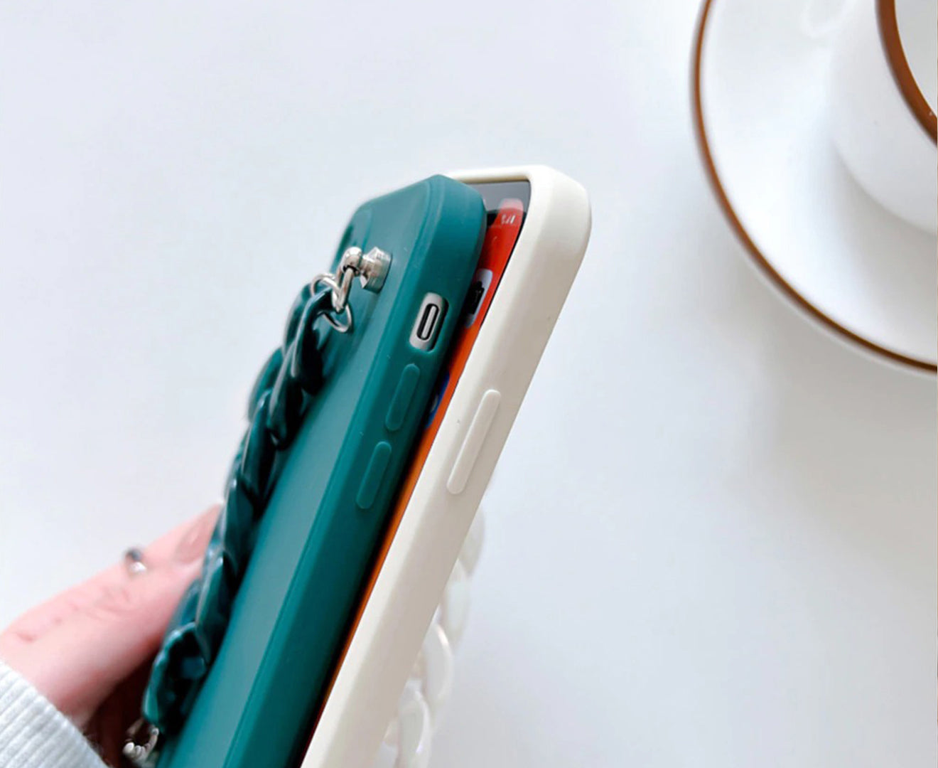 Anymob Huawei Phone Case Nude Luxury Marble Bracelet Silicone Cover P40 Lite P30 Lite P20 P40 Pro Mate 20 P Smart 2021 Compatible-Mobile Phone Cases-PEROZ Accessories