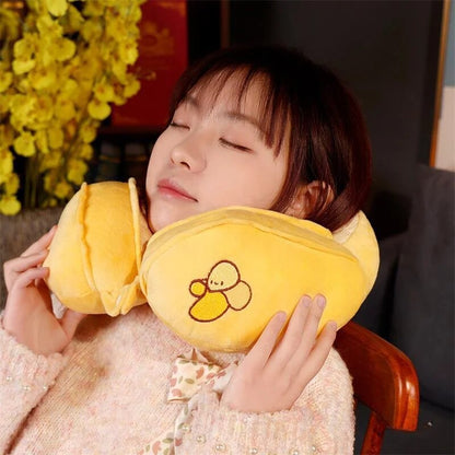 Anypack Neck Pillow Green Watermelon Travel U-shaped Cartoon Cute Comfortable Sleep Headrest-Neck Pillow-PEROZ Accessories