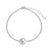 Anyco Bracelet Hypoallergenic S925 Sterling Silver bracelet Rhodium Plated Beaded Shell Pearl Pendant Bracelets for Women-Bracelets-PEROZ Accessories