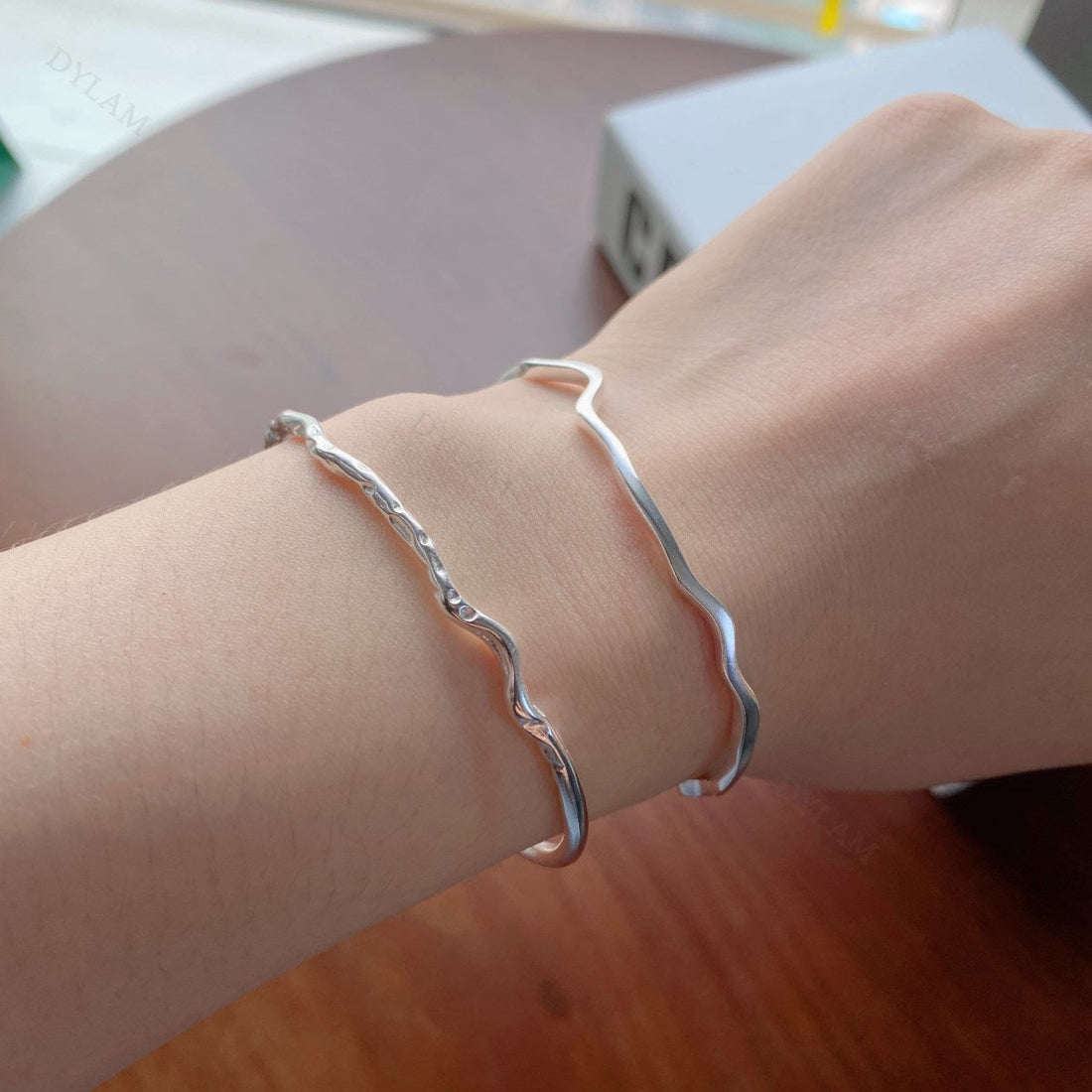 Anyco Bracelet Chain 5A Cubic Zirconia Solitaire Double Layered Adjustable 925 Sterling Silver Women Bracelets Bangles-Bracelets-PEROZ Accessories
