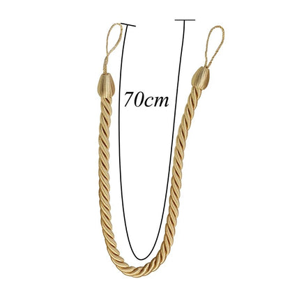 Anyhouz Curtain Tie Brown Simple Curtain Tieback Handmade Rope Buckle Home Decor Curtains-Curtain Tie-PEROZ Accessories