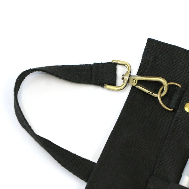 Anyhouz Kitchen Apron Black Half-length Long Waist with Pockets Accessories Waiters Uniform Restaurant Waitress Chef-Aprons-PEROZ Accessories
