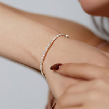 Anyco Bracelet Hypoallergenic Cubic Zirconia Bracelet 2023 High Quality Silver 925 Fine Jewelry Bracelets Bangles Women-Bracelets-PEROZ Accessories