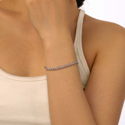 Anyco Bracelet Iced Out Jewelry Bracelets S925 Silver Cubic Zircon Paved Tennis Bracelets Women-Bracelets-PEROZ Accessories