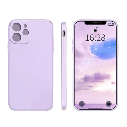 Anymob Samsung Phone Case Purple Square Soft Silicone For Galaxy S22 Ultra S21 FE S20 Plus Note 20 A12 A22 A32 A52 A72 A51 A71 A13 A33 A53 Cover-Mobile Phone Cases-PEROZ Accessories