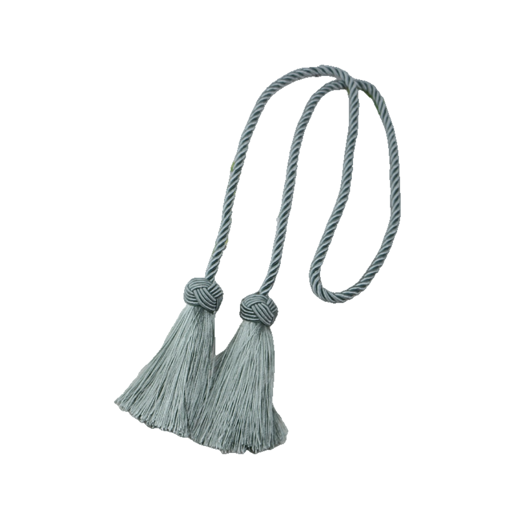 Anyhouz Curtain Tie Light Blue Tassel Curtain Gold Tiebacks for Curtains Rope Holder Accessories-Curtain Tie-PEROZ Accessories