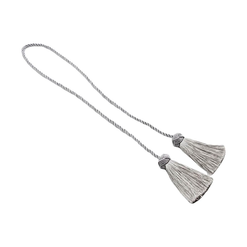 Anyhouz Curtain Tie Silver Tassel Curtain Gold Tiebacks for Curtains Rope Holder Accessories-Curtain Tie-PEROZ Accessories
