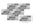 Anyhouz Wallpaper Dark Gray 12 Pcs Waterproof Self Adhesive Removable 3D DIY Modern Marble Tile Wall Sticker Home Decor-Wallpaper-PEROZ Accessories