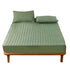 Anyhouz Mattress Cover Green 160x200cm Waterproof Quilted Fitted Bed Sheet-Bed Sheets-PEROZ Accessories