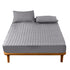 Anyhouz Mattress Cover Gray 90x200cm Waterproof Quilted Fitted Bed Sheet-Bed Sheets-PEROZ Accessories