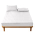 Anyhouz Mattress Cover White 200x200cm Waterproof Quilted Fitted Bed Sheet-Bed Sheets-PEROZ Accessories