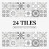 Anyhouz Wallpaper Gray 10cmx10cm 24 Pcs Modern Retro Style PVC Tile Stickers Waterproof Self Adhesive Wall Home Decor-Wallpaper-PEROZ Accessories
