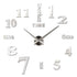 Anyhouz Wall Clock Silver Design I 27 Inch 3D Diy Mirror Wall Clock Acrylic Sticker Fashion Quartz Clocks Watch Home Decoration-Wall Clocks-PEROZ Accessories