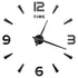 Anyhouz Wall Clock Black Design C 27 Inch 3D Diy Mirror Wall Clock Acrylic Sticker Fashion Quartz Clocks Watch Home Decoration-Wall Clocks-PEROZ Accessories
