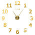 Anyhouz Wall Clock Gold Design H 27 Inch 3D Diy Mirror Wall Clock Acrylic Sticker Fashion Quartz Clocks Watch Home Decoration-Wall Clocks-PEROZ Accessories