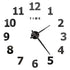 Anyhouz Wall Clock Black Design H 27 Inch 3D Diy Mirror Wall Clock Acrylic Sticker Fashion Quartz Clocks Watch Home Decoration-Wall Clocks-PEROZ Accessories