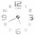 Anyhouz Wall Clock Silver Design E 27 Inch 3D Diy Mirror Wall Clock Acrylic Sticker Fashion Quartz Clocks Watch Home Decoration-Wall Clocks-PEROZ Accessories