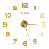 Anyhouz Wall Clock Gold Design G 47 Inch 3D Diy Mirror Wall Clock Acrylic Sticker Fashion Quartz Clocks Watch Home Decoration-Wall Clocks-PEROZ Accessories