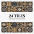 Anyhouz Wallpaper Dark Brown 20cmx20cm 24 Pcs Modern Retro Style PVC Tile Stickers Waterproof Self Adhesive Wall Home Decor-Wallpaper-PEROZ Accessories