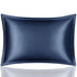 Anyhouz Pillowcase 51x66cm Blue Pure Real Silk For Comfortable And Relaxing Home Bed-Pillowcases-PEROZ Accessories