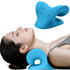 Anyfit Blue Neck Massager Pillow Shoulder Relaxer Cervical Spine Alignment Traction Device Pillow For Body Muscle Pain Relief-Exercise & Fitness-PEROZ Accessories