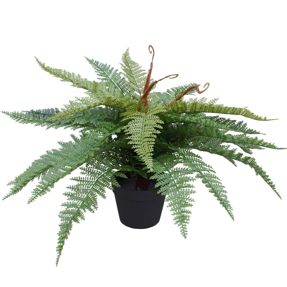 Artificial Potted Fishtail Fern 55cm-Home &amp; Garden &gt; Artificial Plants-PEROZ Accessories