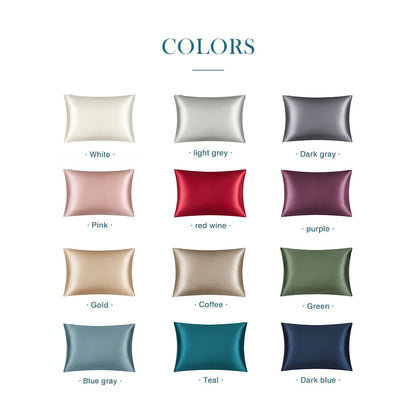 Anyhouz Pillowcase 50x75cm White Natural Mulberry Silk For Comfortable And Relaxing Home Bed-Pillowcases-PEROZ Accessories