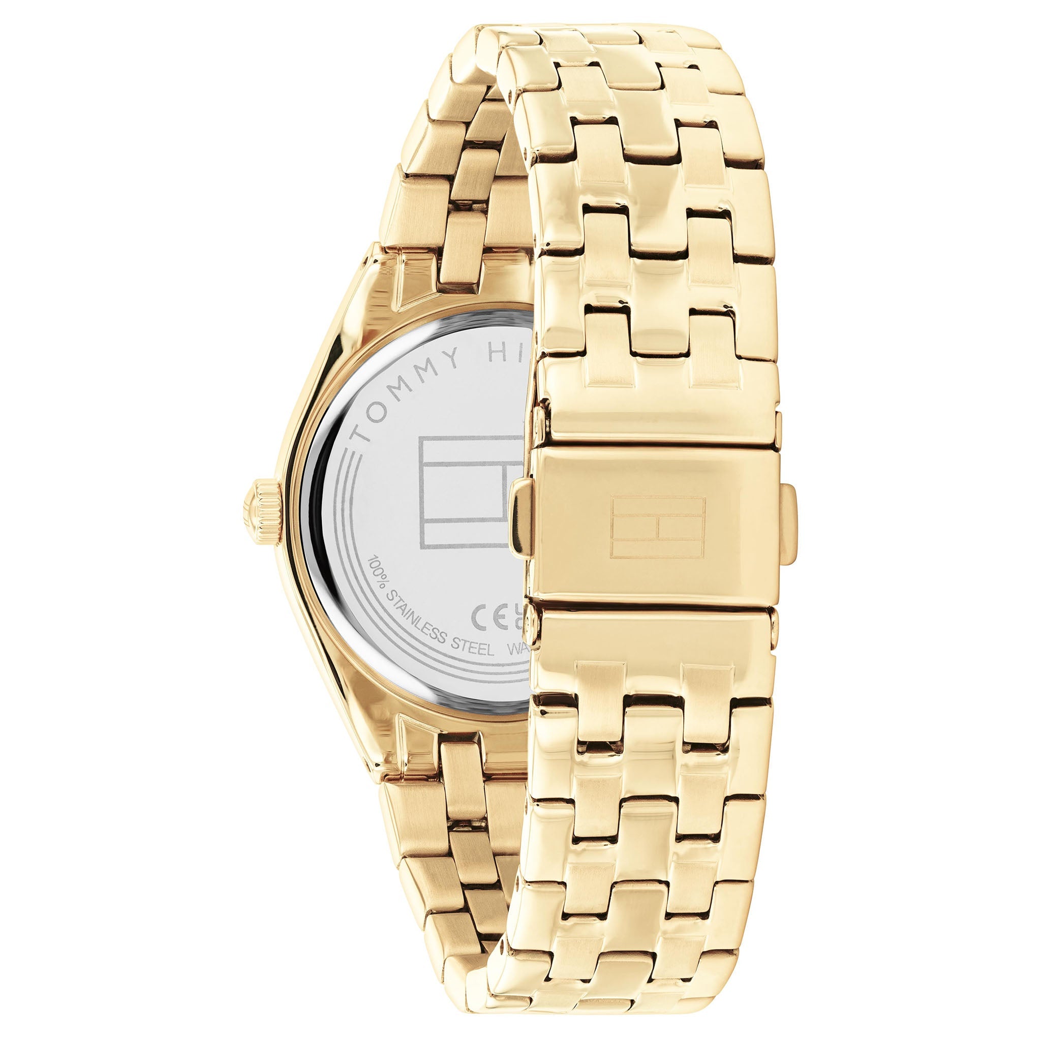 Tommy Hilfiger Ionic Thin Gold Plated 2 Steel Light Gold Dial Ladies Watch - 1782550-Quartz Watches-PEROZ Accessories