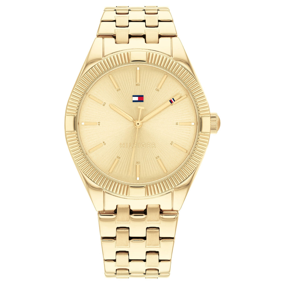 Tommy Hilfiger Ionic Thin Gold Plated 2 Steel Light Gold Dial Ladies Watch - 1782550-Quartz Watches-PEROZ Accessories