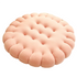 Anyhouz Plush Pillow Pink Round Biscuit Shape Stuffed Soft Pillow Seat Cushion Room Decor-Pillow-PEROZ Accessories