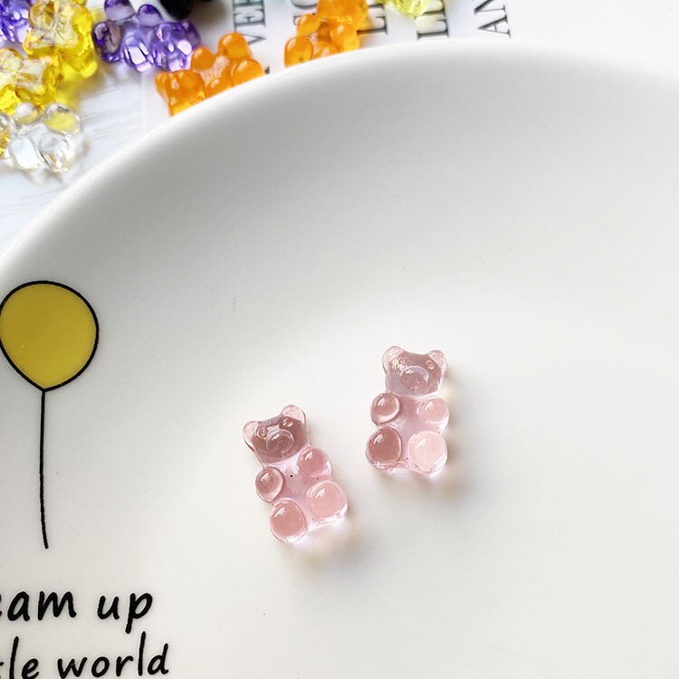 Anykidz 10pcs Peach Bear Shoe Charm Accessories Jeans Clogs Pendants Designer Ornament Jibbitz for Crocs-Shoe Charms-PEROZ Accessories