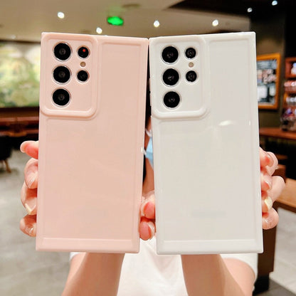 Anymob Samsung White Space Case Jelly Crystal Shockproof Full Protect Camera Soft Shell For Samsung Cover Compatible-Mobile Phone Cases-PEROZ Accessories