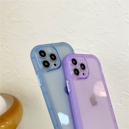 Anymob iPhone Case Gray Transparent Matte Soft Silicone Mobile Cover For iPhone13 Pro Max 11 12 Pro Max X XS Max XR-Mobile Phone Cases-PEROZ Accessories