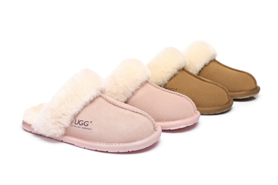 Australian Shepherd Kids UGG Slippers Rosa-Slippers-PEROZ Accessories