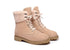Australian Shepherd UGG Women Sheepskin Wool Fashion Chunky Boots Mina Water Resistant-Boots-PEROZ Accessories