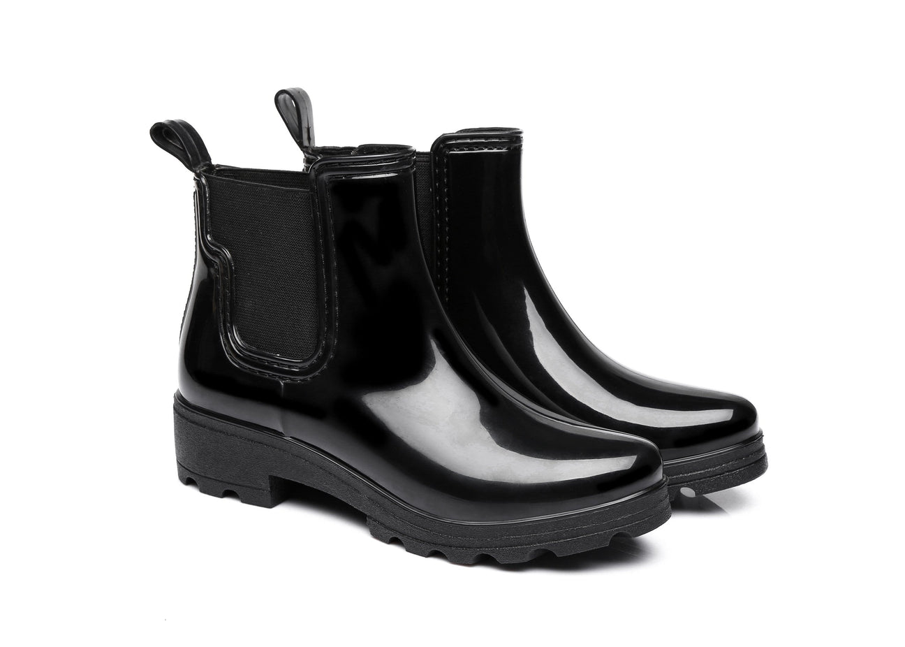 Australian Shepherd Ankle UGG Fashion Rain Boots with wool insole Vivily Gumboots Water Resistant-Boots-PEROZ Accessories