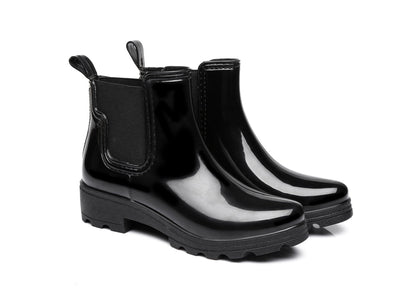 Australian Shepherd Ankle UGG Fashion Rain Boots with wool insole Vivily Gumboots Water Resistant-Boots-PEROZ Accessories