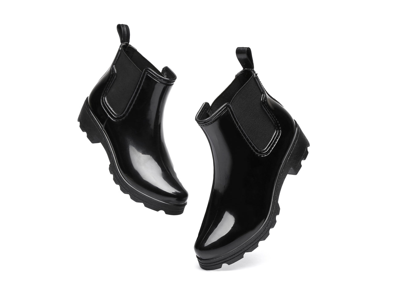 Australian Shepherd Ankle UGG Fashion Rain Boots with wool insole Vivily Gumboots Water Resistant-Boots-PEROZ Accessories