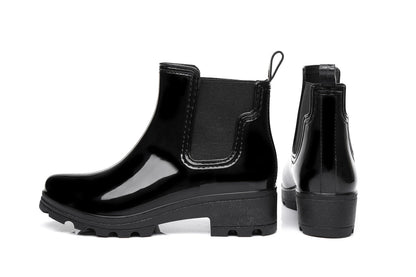 Australian Shepherd Ankle UGG Fashion Rain Boots with wool insole Vivily Gumboots Water Resistant-Boots-PEROZ Accessories