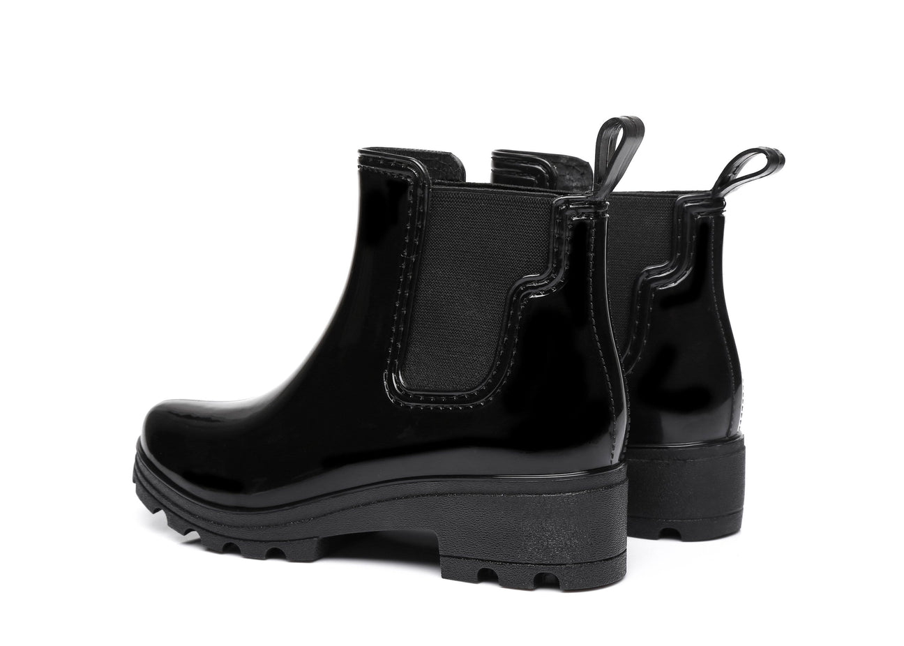 Australian Shepherd Ankle UGG Fashion Rain Boots with wool insole Vivily Gumboots Water Resistant-Boots-PEROZ Accessories