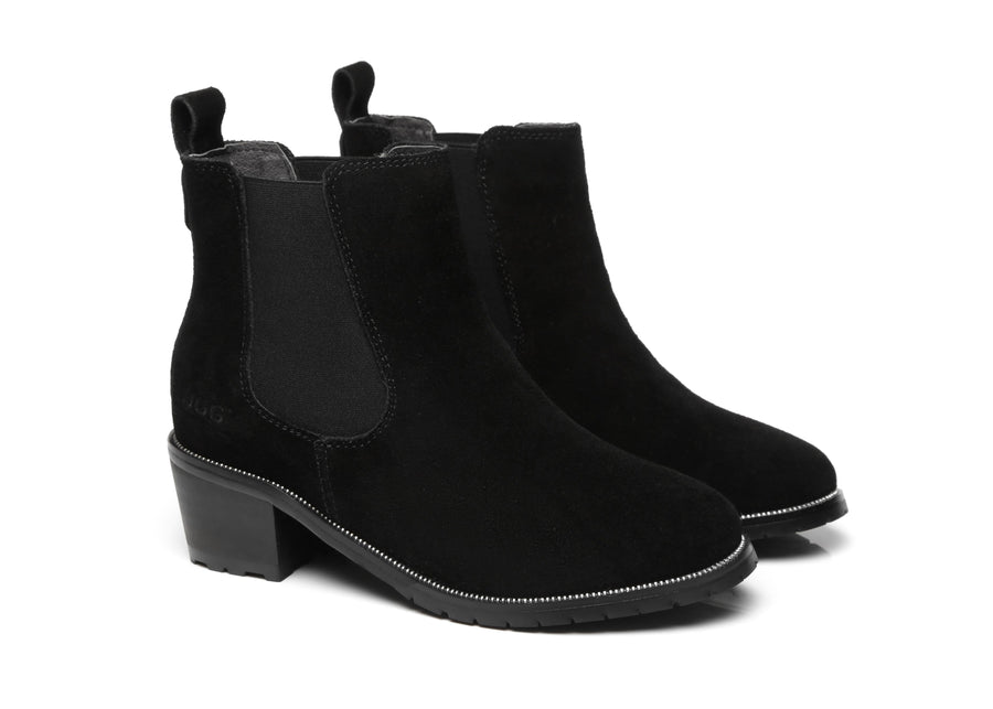 Australian Shepherd Women UGG Heel boots Sylvia Water-Repellent-Boots-PEROZ Accessories