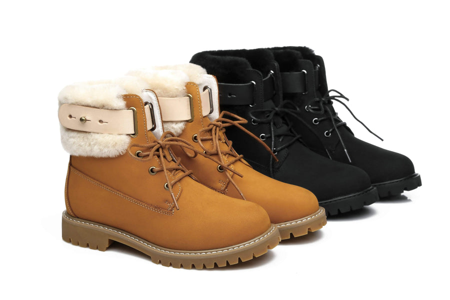 Australian Shepherd Mini UGG Boots Women Mavis Water Repellent-Boots-PEROZ Accessories